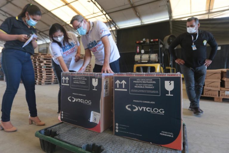 Pará recebe a 23ª remessa de vacinas contra a Covid-19 Pará recebe a 23ª remessa de vacinas contra a Covid-19
