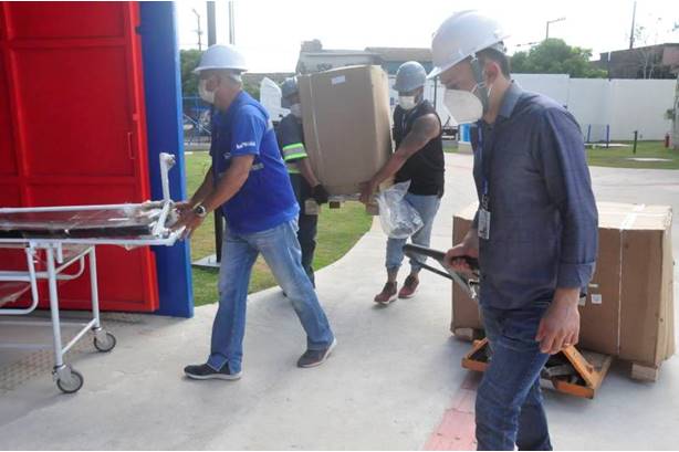 Gestores e equipe técnica da Sespa entregam equipamentos em visita às obras da Usina da Paz, no Icuí Gestores e equipe técnica da Sespa entregam equipamentos em visita às obras da Usina da Paz, no Icuí