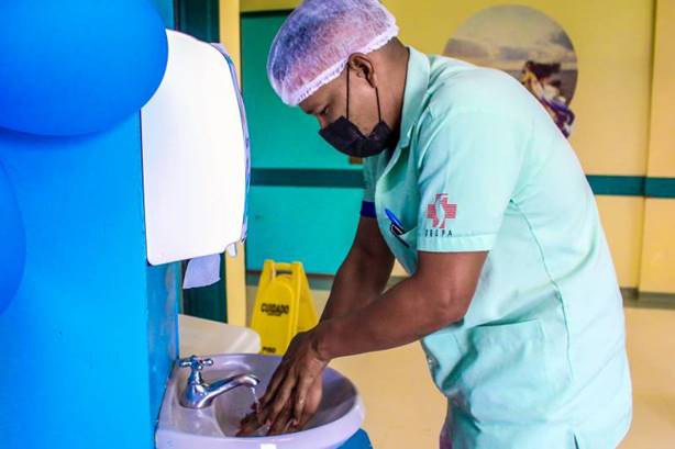 Campanha incentiva higienização de mãos no Hospital Regional Público do Marajó Campanha incentiva higienização de mãos no Hospital Regional Público do Marajó