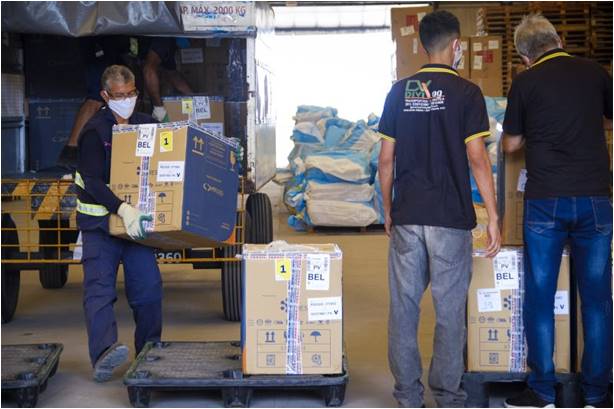 Mais 139.230 vacinas contra a Covid-19 chegam ao estado nesta segunda (08) Mais 139.230 vacinas contra a Covid-19 chegam ao estado nesta segunda (08)