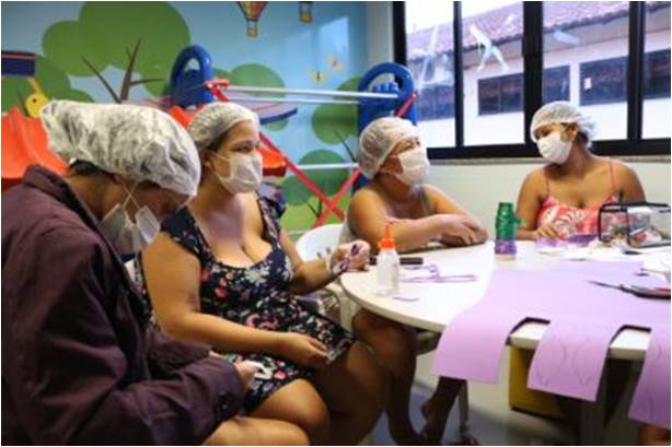 No Novembro Roxo, mães participam de oficina lúdica no Materno-Infantil de Barcarena No Novembro Roxo, mães participam de oficina lúdica no Materno-Infantil de Barcarena