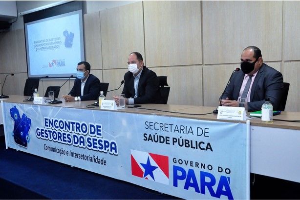Sespa alinha ações e metas em encontro com gestores de hospitais regionais e contratualizados Sespa alinha ações e metas em encontro com gestores de hospitais regionais e contratualizados