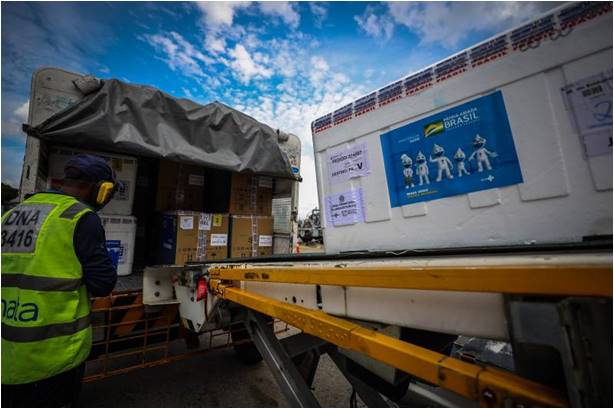 Pará recebe mais de 190 mil doses de vacinas contra a Covid-19 nesta quarta-feira (08) Pará recebe mais de 190 mil doses de vacinas contra a Covid-19 nesta quarta-feira (08)