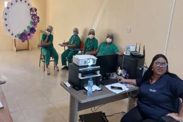 Equipe de enfermagem do Hospital de Castelo dos Sonhos recebe capacitação de tratamento de feridas e curativos Equipe de enfermagem do Hospital de Castelo dos Sonhos recebe capacitação de tratamento de feridas e curativos