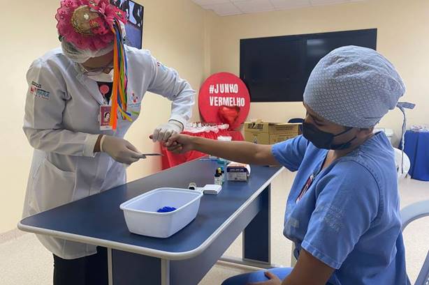 HRT promove arraial da tipagem sanguínea para conscientizar colaboradores HRT promove arraial da tipagem sanguínea para conscientizar colaboradores