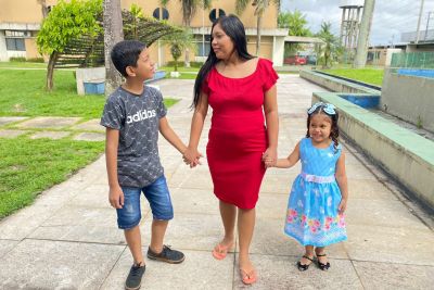 Hospital Metropolitano atende pedido e promove encontro de paciente com os filhos Hospital Metropolitano atende pedido e promove encontro de paciente com os filhos