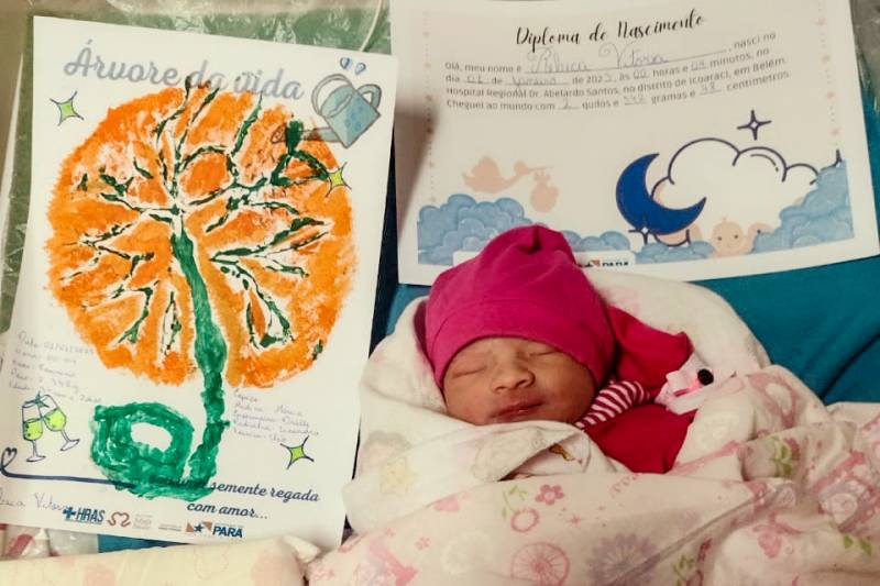 Aos 4 minutos de 2023, nasce o primeiro bebê do ano, no Hospital Abelardo Santos, em Belém Aos 4 minutos de 2023, nasce o primeiro bebê do ano, no Hospital Abelardo Santos, em Belém