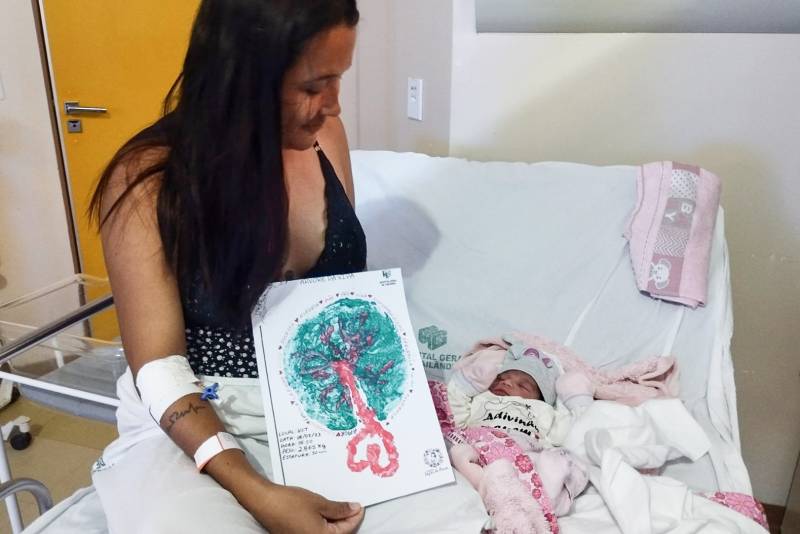HGT oferece ação de humanização que celebra o parto com arte que eterniza a maternidade HGT oferece ação de humanização que celebra o parto com arte que eterniza a maternidade