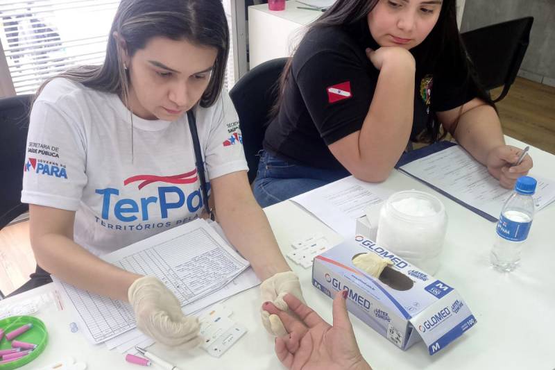 Sespa promove ação de saúde no Ver-o-Peso, na reabertura da loja Arte pela Vida Sespa promove ação de saúde no Ver-o-Peso, na reabertura da loja Arte pela Vida