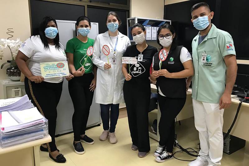 Hospital Geral de Tailândia mantém campanha Pacto Zero Adornos Hospital Geral de Tailândia mantém campanha Pacto Zero Adornos