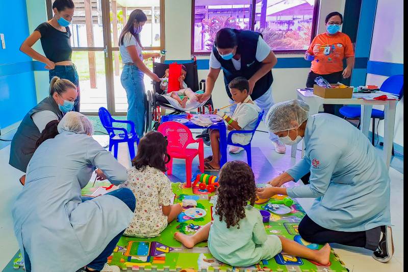Pequenos pacientes do Hospital Marajó festejam o Dia Mundial da Infância Pequenos pacientes do Hospital Marajó festejam o Dia Mundial da Infância