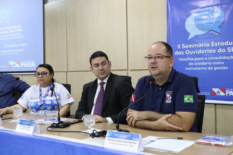 Sespa promove seminário sobre o papel da ouvidoria na gestão de saúde no Pará Sespa promove seminário sobre o papel da ouvidoria na gestão de saúde no Pará