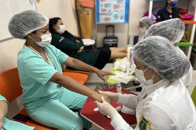 Profissionais de enfermagem são homenageados no Hospital Oncológico Infantil Profissionais de enfermagem são homenageados no Hospital Oncológico Infantil