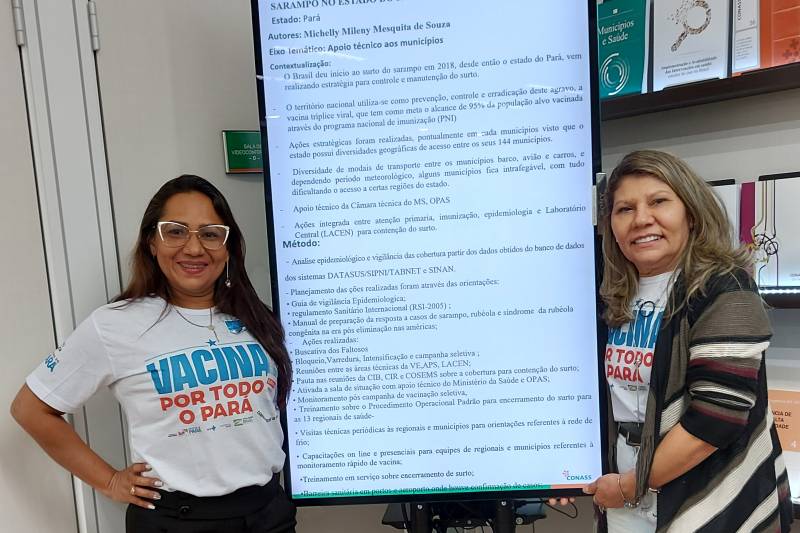 Estado apresenta em Brasília ações de controle do sarampo no Pará Estado apresenta em Brasília ações de controle do sarampo no Pará