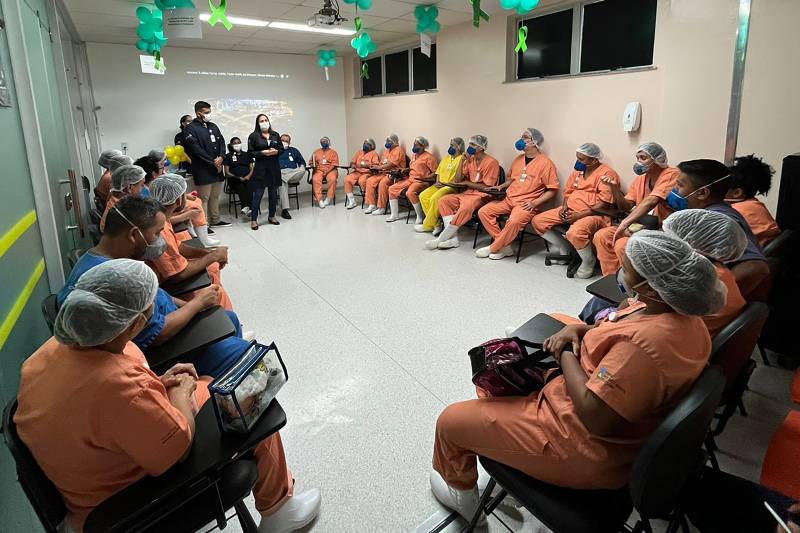 Hospital Oncológico Infantil homenageia profissionais de higienização Hospital Oncológico Infantil homenageia profissionais de higienização