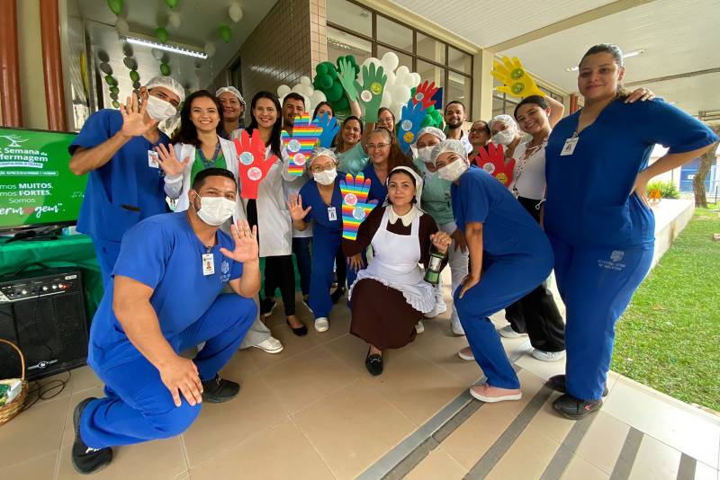 Hospital de Tailândia destaca higienização das mãos na Semana da Enfermagem Hospital de Tailândia destaca higienização das mãos na Semana da Enfermagem