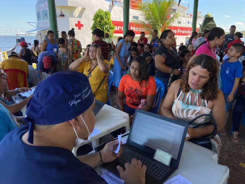 Barco Hospital Papa Francisco encerra a 75º expedição com quase 5 mil atendimentos Barco Hospital Papa Francisco encerra a 75º expedição com quase 5 mil atendimentos