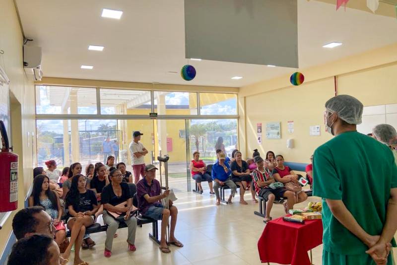 Hospital de Castelo dos Sonhos promove palestra sobre alimentação e diabetes Hospital de Castelo dos Sonhos promove palestra sobre alimentação e diabetes