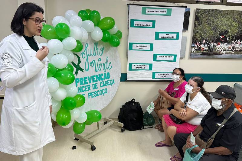 Hospital Regional, em Santarém, alerta sobre prevenção de câncer de cabeça e pescoço Hospital Regional, em Santarém, alerta sobre prevenção de câncer de cabeça e pescoço