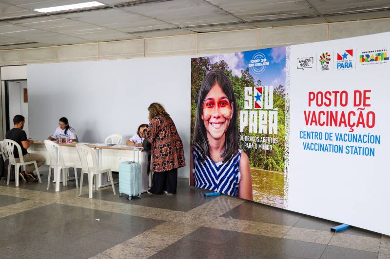 Sespa instala Posto de Vacinação 24 Horas no Aeroporto Internacional de Belém Sespa instala Posto de Vacinação 24 Horas no Aeroporto Internacional de Belém