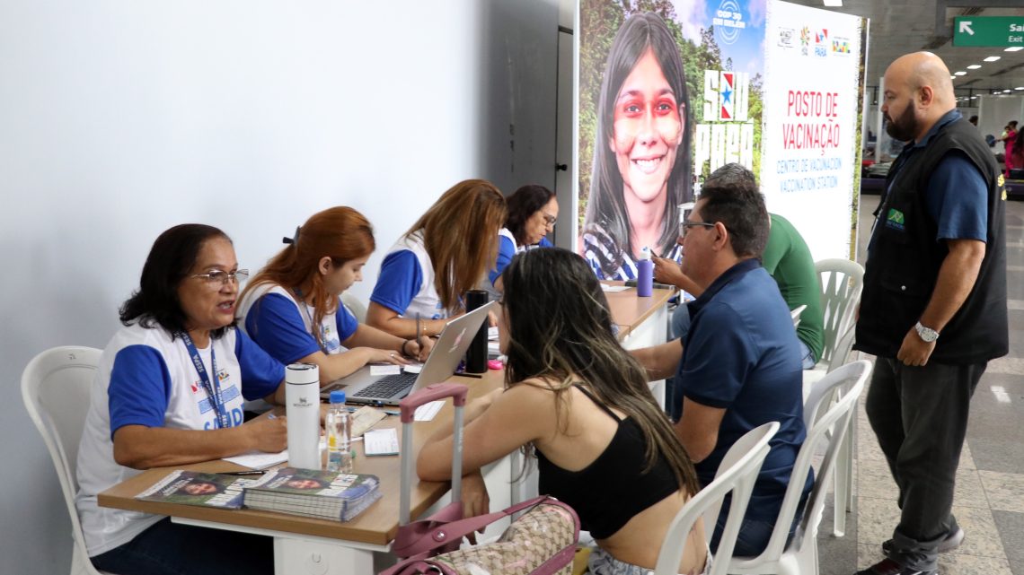 Posto da Sespa no aeroporto já aplicou 405 doses de vacinas Posto da Sespa no aeroporto já aplicou 405 doses de vacinas