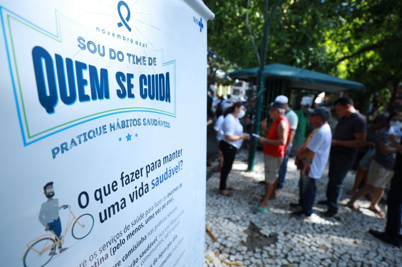 Sespa faz ação de conscientização sobre atenção à saúde do homem Sespa faz ação de conscientização sobre atenção à saúde do homem