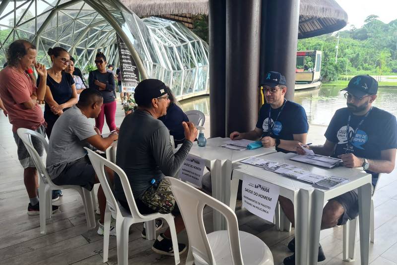 Sespa leva serviços e promove caminhada no Parque do Utinga, em alusão ao Novembro Azul Sespa leva serviços e promove caminhada no Parque do Utinga, em alusão ao Novembro Azul