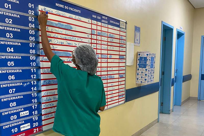 Hospital de Castelo dos Sonhos combate risco de queda e lesão por pressão Hospital de Castelo dos Sonhos combate risco de queda e lesão por pressão