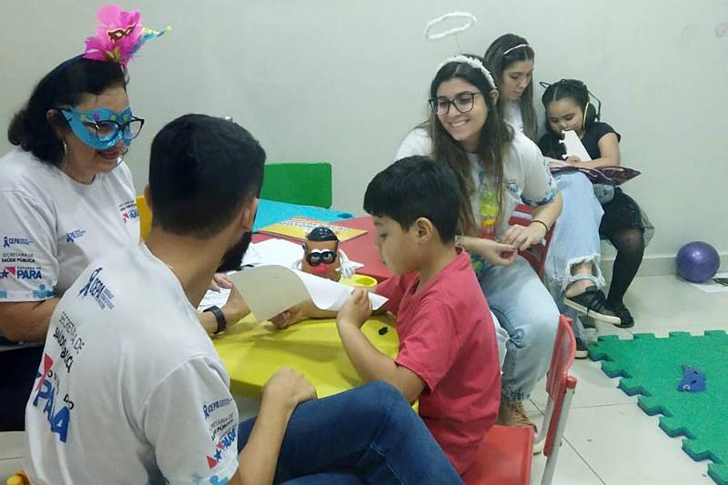Programação de carnaval anima usuários com TEA na Poli de Tucuruí Programação de carnaval anima usuários com TEA na Poli de Tucuruí