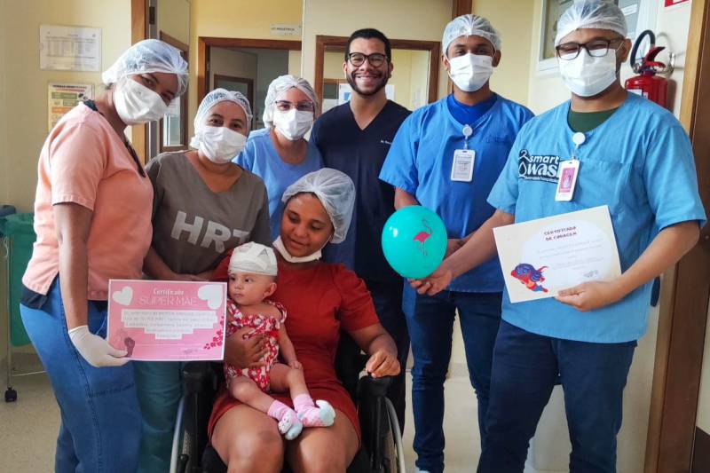 Hospital Regional do Tapajós realiza cirurgia neurológica em bebê de 7 meses Hospital Regional do Tapajós realiza cirurgia neurológica em bebê de 7 meses