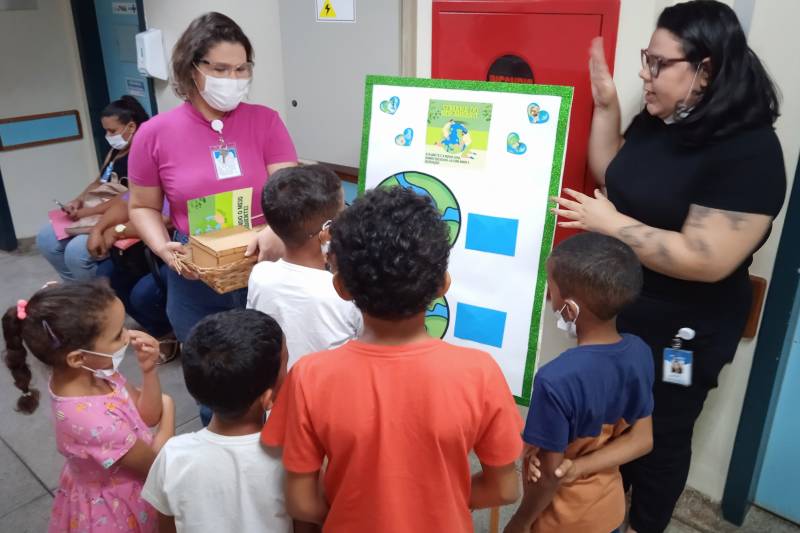 Crianças participam de ações ambientais no Hospital Regional em Marabá Crianças participam de ações ambientais no Hospital Regional em Marabá