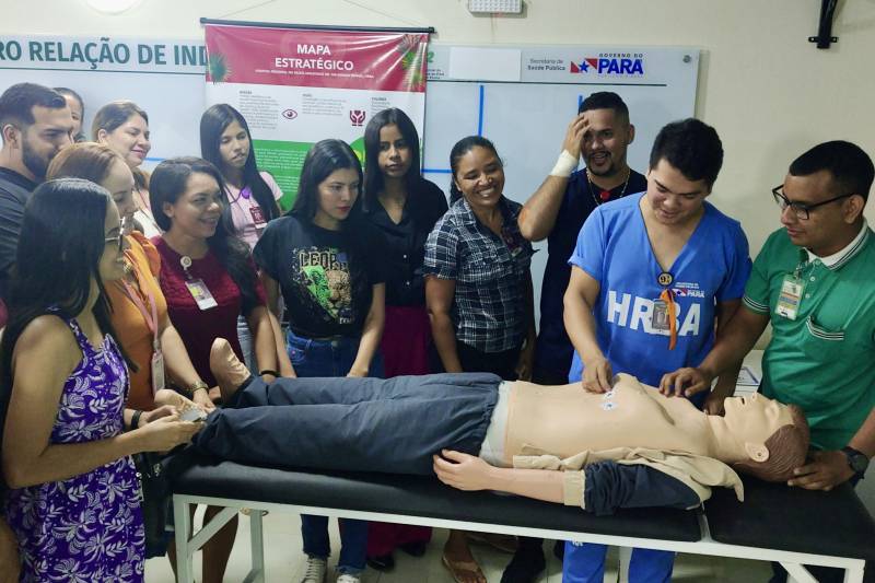 HRBA treina profissionais de saúde em Urgência e Emergência no Baixo Amazonas HRBA treina profissionais de saúde em Urgência e Emergência no Baixo Amazonas