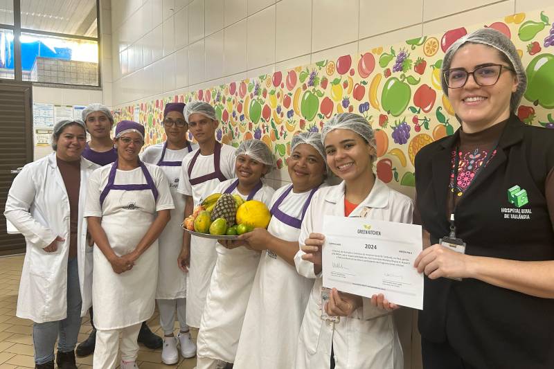 Hospital Geral de Tailândia recebe certificação Green Kitchen pela qualidade sustentável Hospital Geral de Tailândia recebe certificação Green Kitchen pela qualidade sustentável