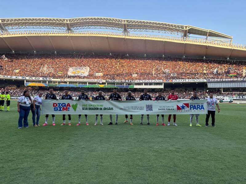 Sespa inicia campanha de incentivo à doação de órgãos em jogo no Mangueirão Sespa inicia campanha de incentivo à doação de órgãos em jogo no Mangueirão