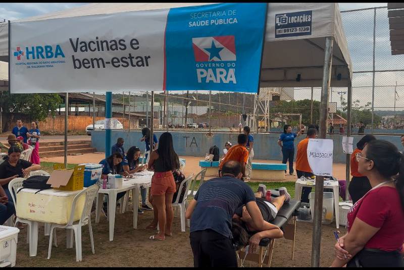 Regional do Baixo Amazonas realiza nova ação de saúde em praça pública Regional do Baixo Amazonas realiza nova ação de saúde em praça pública