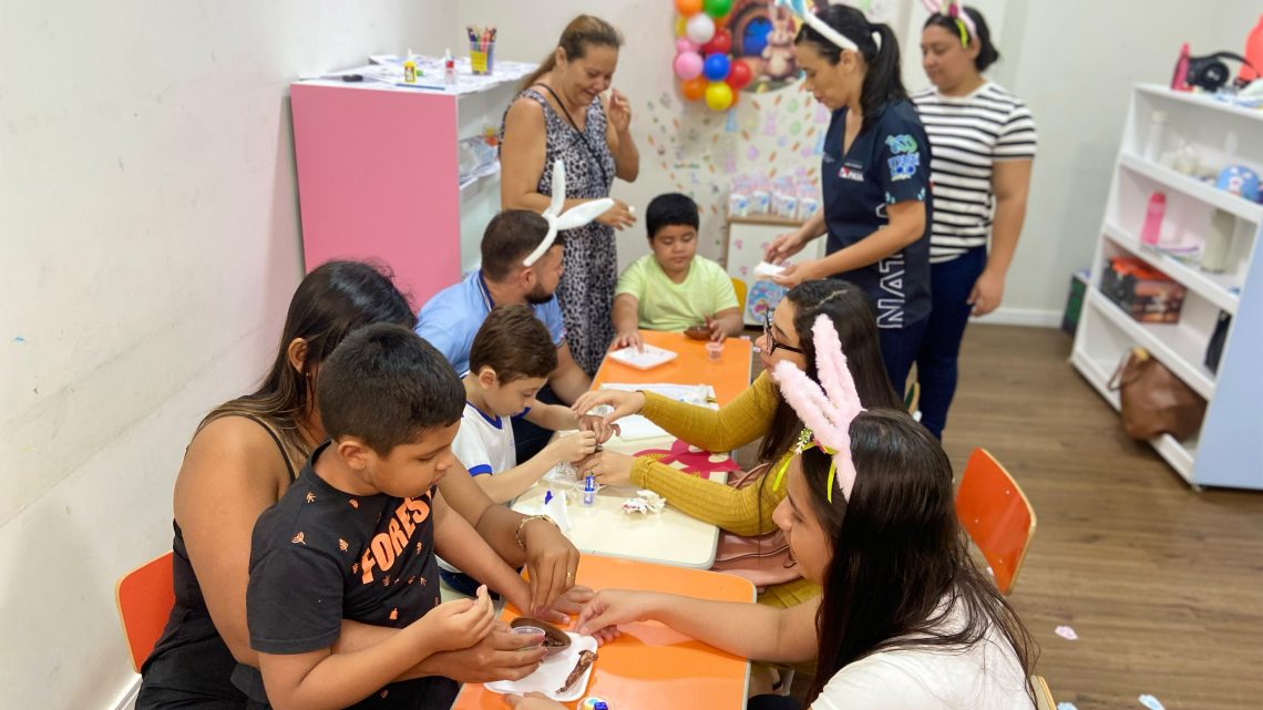 Natea Caetés realiza a terceira edição da Oficina de Páscoa com integração entre crianças e familiares Natea Caetés realiza a terceira edição da Oficina de Páscoa com integração entre crianças e familiares