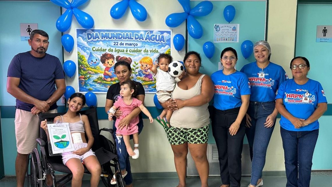 HRPM promove ação lúdica na pediatria em alusão ao “Dia Mundial da Água”