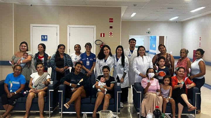 Nutricionistas clínicos do PSRM promovem ação educativa para mães de pacientes da Pediatria