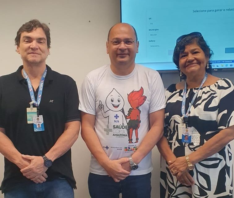 Técnicos do 1º CRS da Sespa visitam superintendência do Ministério da Saúde em Belém
