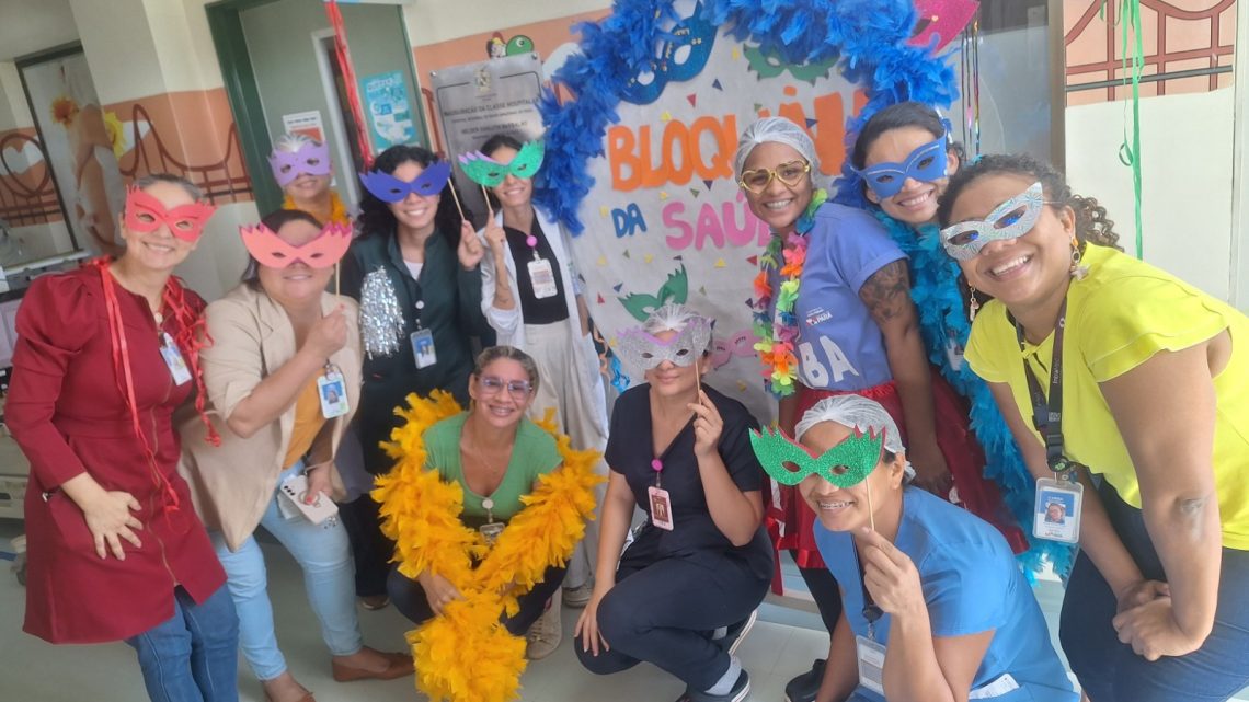 “Bloquinho da Saúde” leva carnaval de música, alegria e fantasias no Regional de Santarém