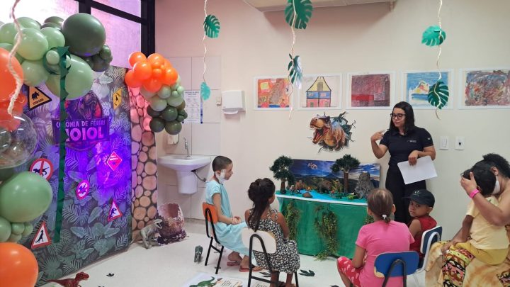 Pacientes viram paleontólogos em colônia de férias no “Oncológico infantil”